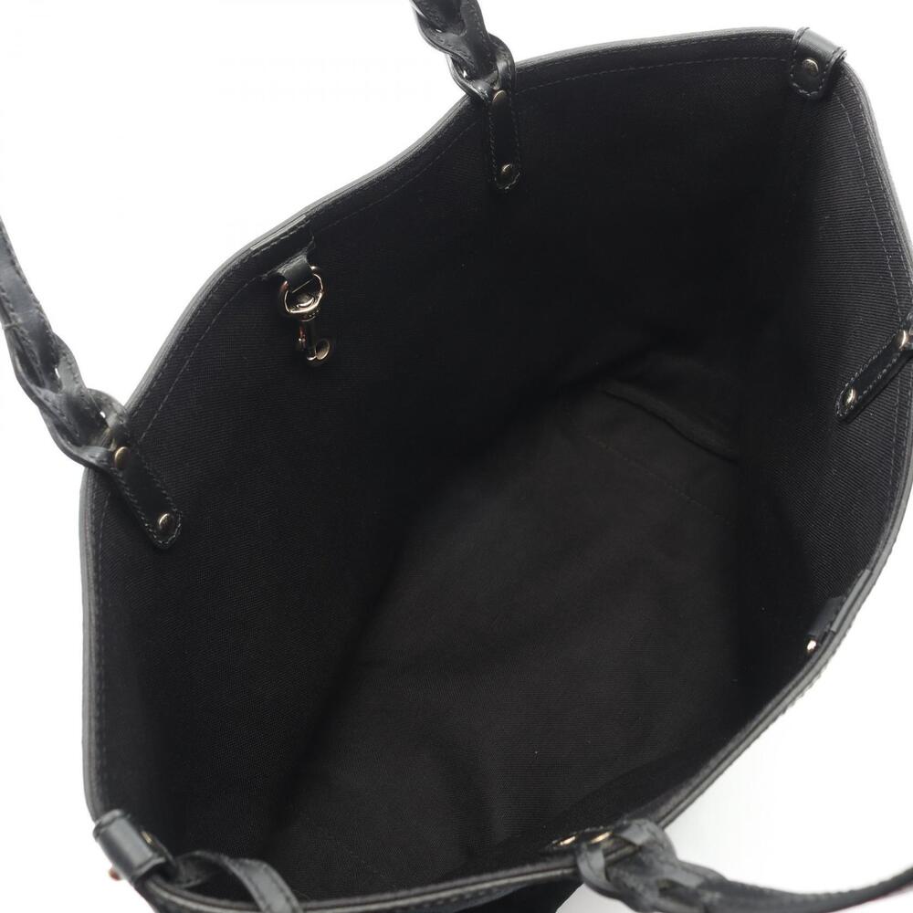 Gucci Canvas Bag Leather GG Black Tote